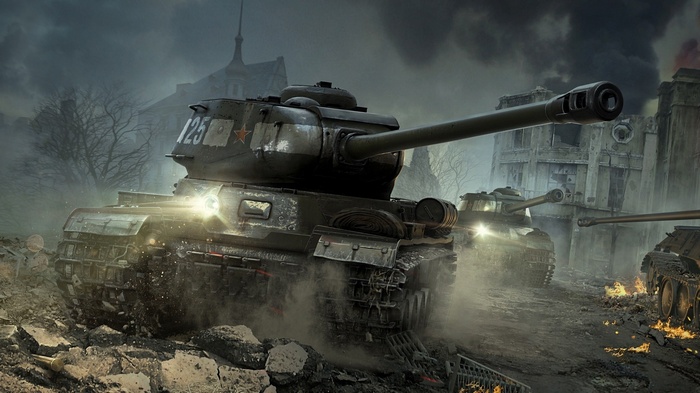 World of Tanks, IS-2, military, wargaming, tank