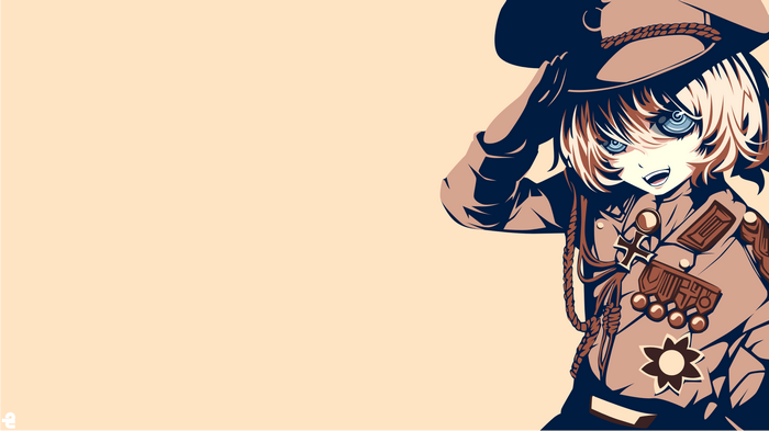 Tanya Degurechaff from Youjo Senki saluting