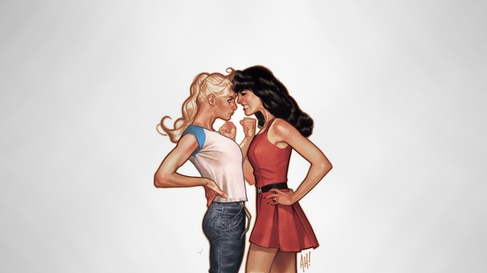 Betty and Veronica by Adam Hughes