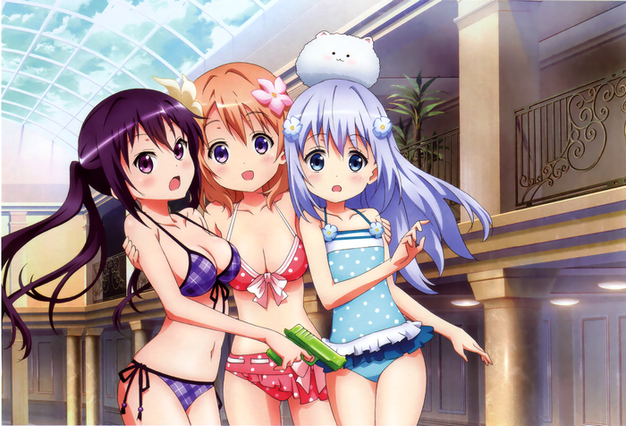 Kafuu Chino, Tedeza Rize, Hoto Kokoa from Gochuumon wa Usagi Desu ka?