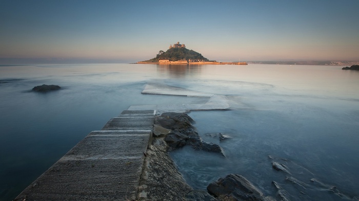 St Michael's Mount, Cornwall, England at sunrise