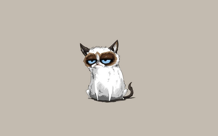 Grumpy Cat illustration