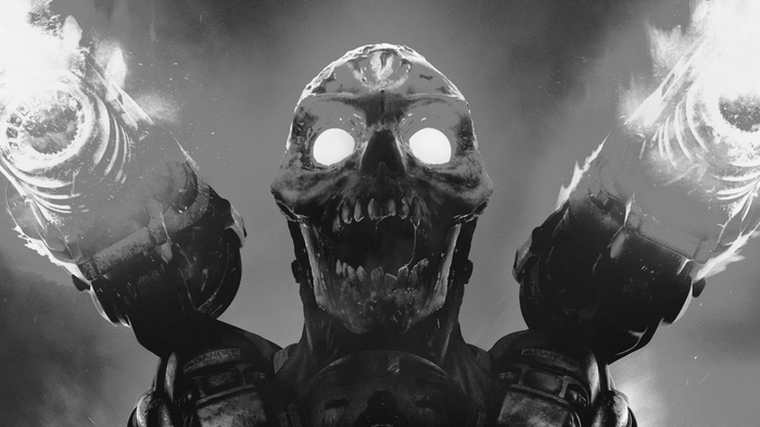 Doom Slayer from Doom firing dual shotguns