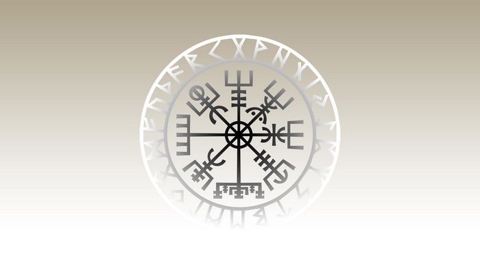 Vegvísir Viking Compass Symbol