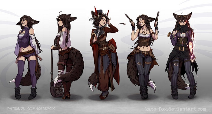 anime, fox girl