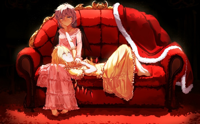 Remilia Scarlet and Flandre Scarlet from Touhou