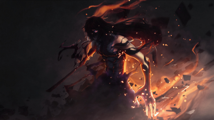 anime, Mugetsu, Final Getsuga Tenshou, Bleach, Kurosaki Ichigo
