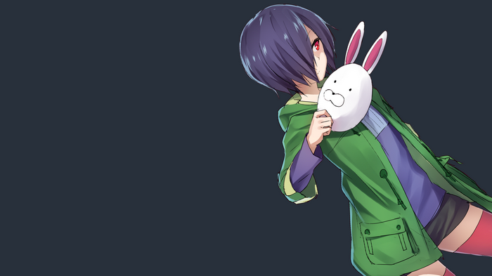 Touka Kirishima from Tokyo Ghoul holding a mask