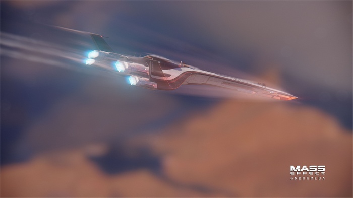 Tempest ship from Mass Effect: Andromeda