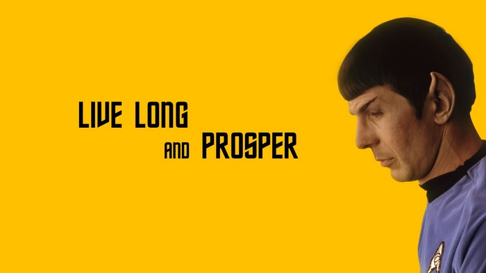 Spock from Star Trek Live Long And Prosper