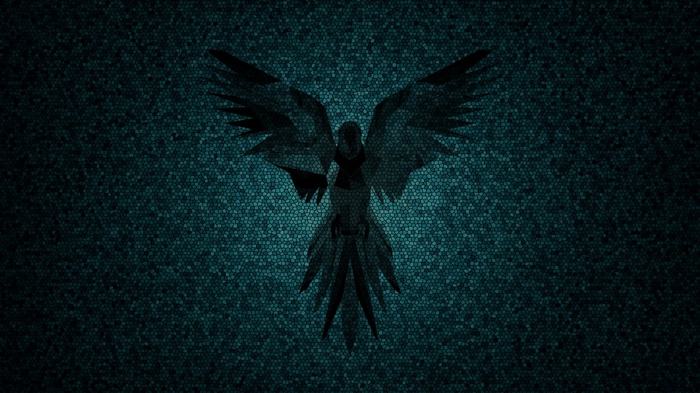 Parrot Security OS logo on a mosaic background