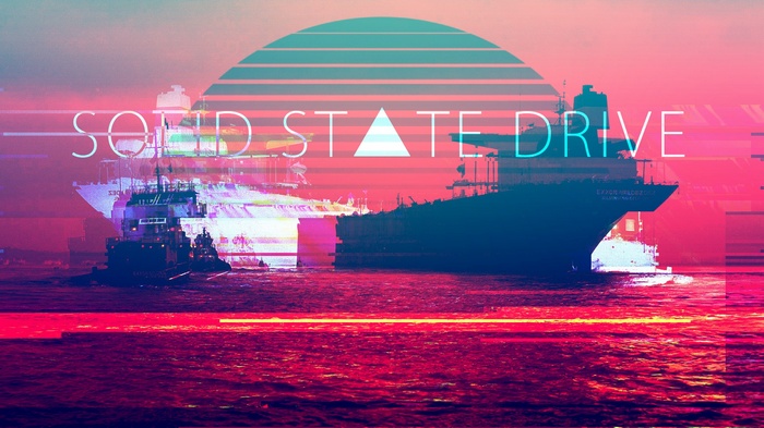 Solid State Drive Glitch Art Ship