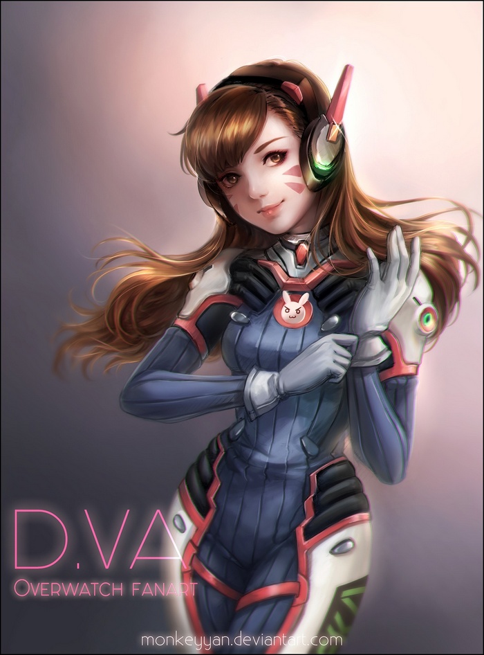 D.Va from Overwatch fanart