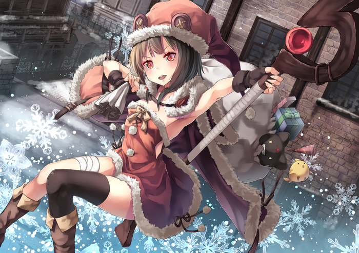 Megumin from Kono Subarashii Sekai ni Shukufuku wo! with a staff