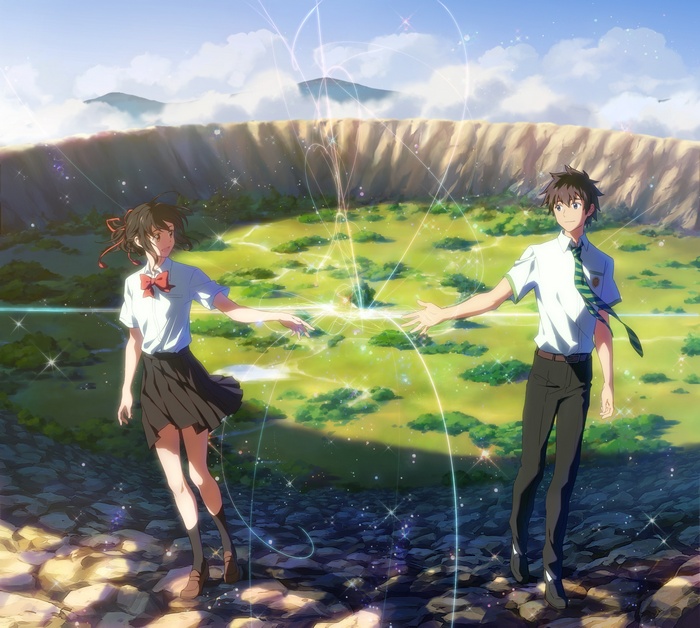 Miyamizu Mitsuha and Tachibana Taki from Kimi no Na Wa