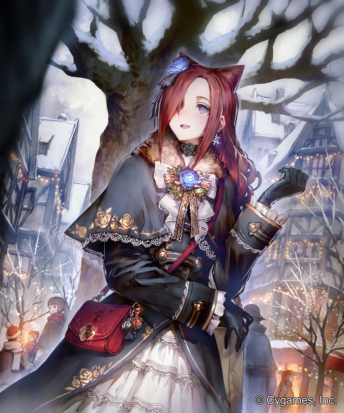 Ceres from Shingeki no Bahamut in a Winter Town