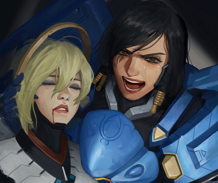 Mercy and Pharah from Overwatch