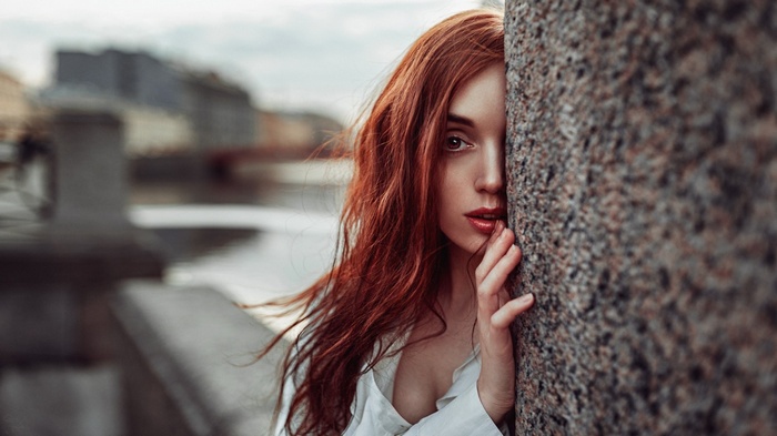 Portrait of a redhead woman by Georgy Chernyadyev