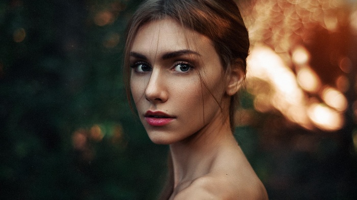 Portrait of a woman outdoors