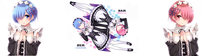 Rem and Ram from Re:Zero