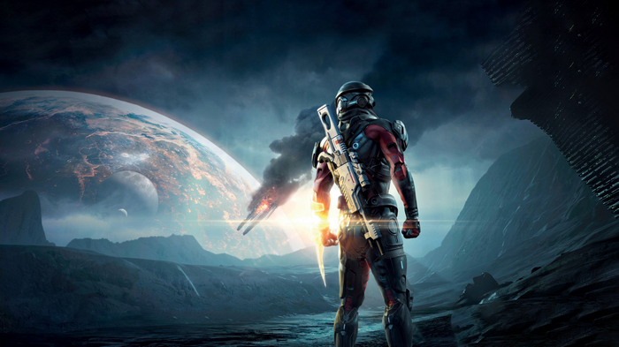 Mass Effect: Andromeda Soldier on Alien Planet