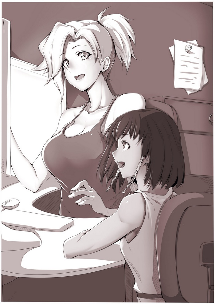 Mercy and Pharah from Overwatch