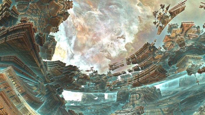 Abstract fractal structures in a nebula