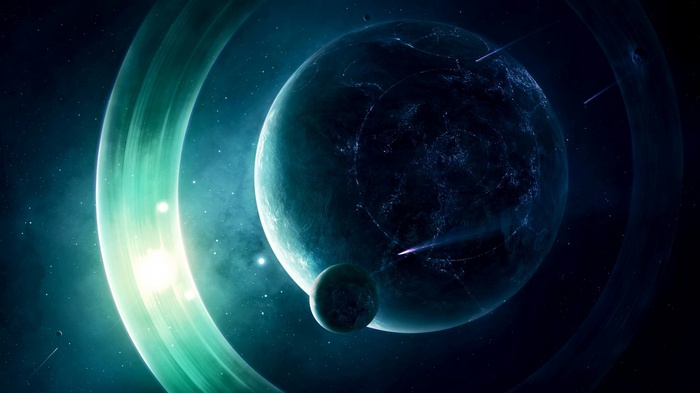 Planets and rings in deep space