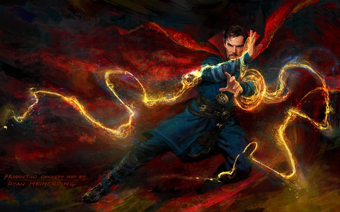 Doctor Strange from Marvel Cinematic Universe casting magic