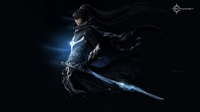 Revelation Online character with glowing sword