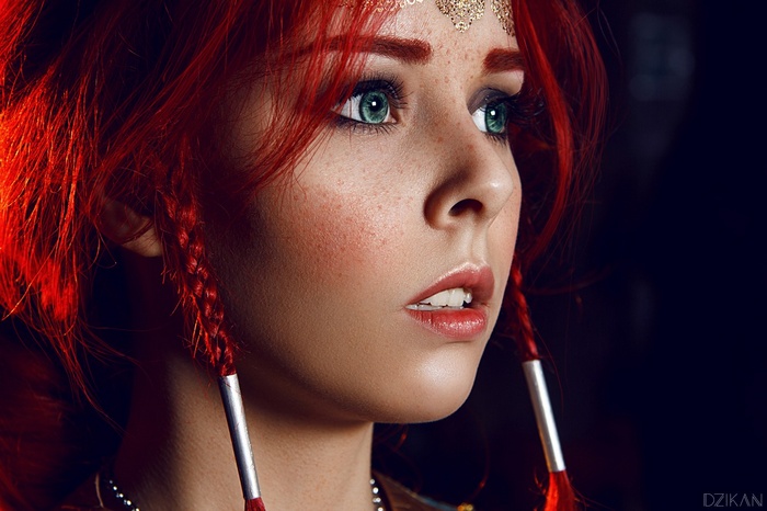 Triss Merigold from The Witcher cosplay by Helly von Valentine