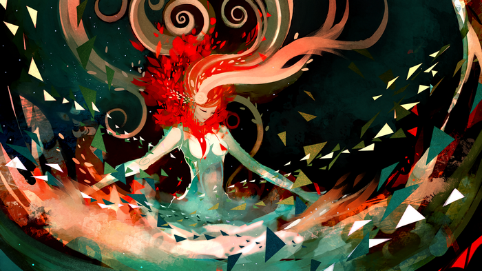 Nano Mortis abstract art with woman