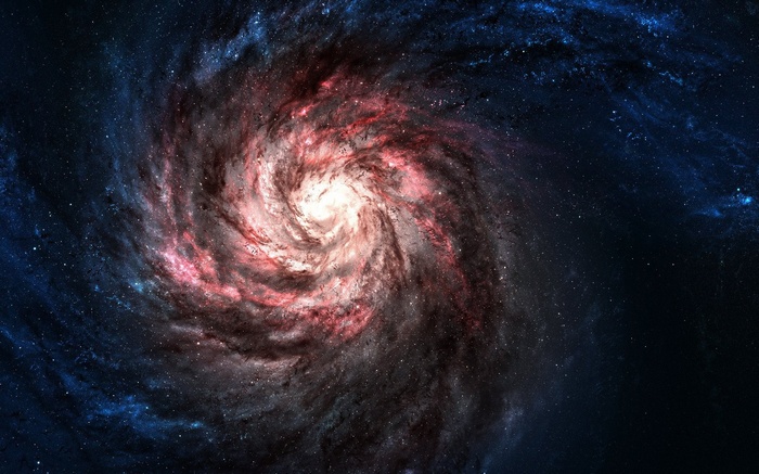 A vibrant spiral galaxy with stars and nebulae