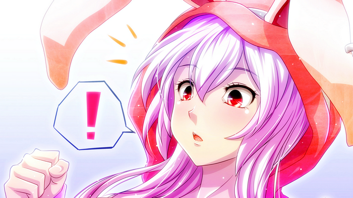 Anime girl with pink hair and bunny hood