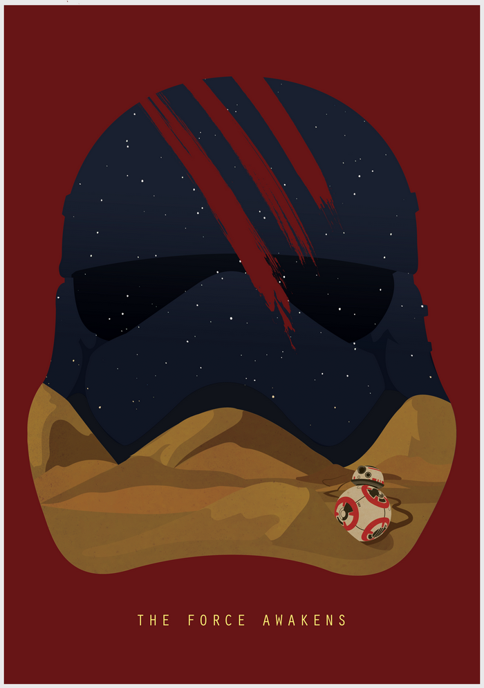 Star Wars: The Force Awakens Poster with BB-8