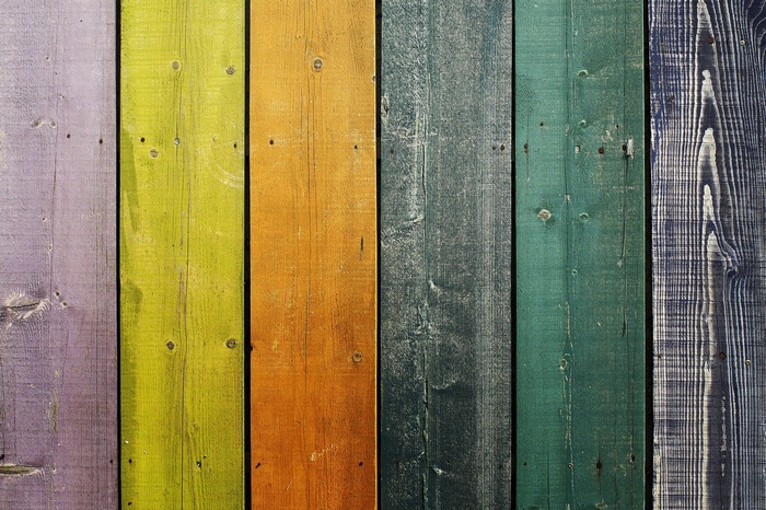 Colorful wooden planks texture