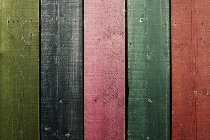 Multi-colored wooden planks texture