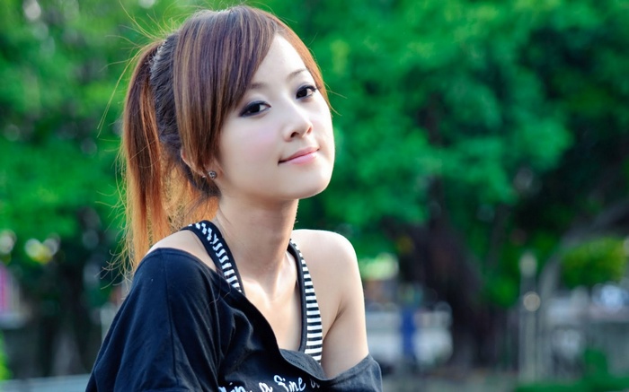 Asian, ponytail, Mikako Zhang Kaijie, women