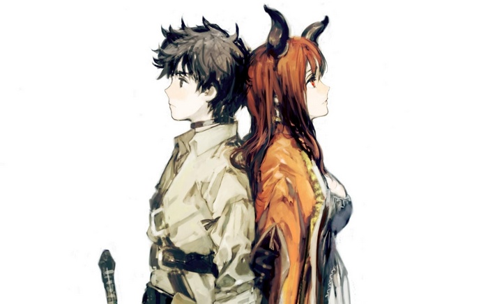 Maou and Yuusha from Maoyuu Maou Yuusha