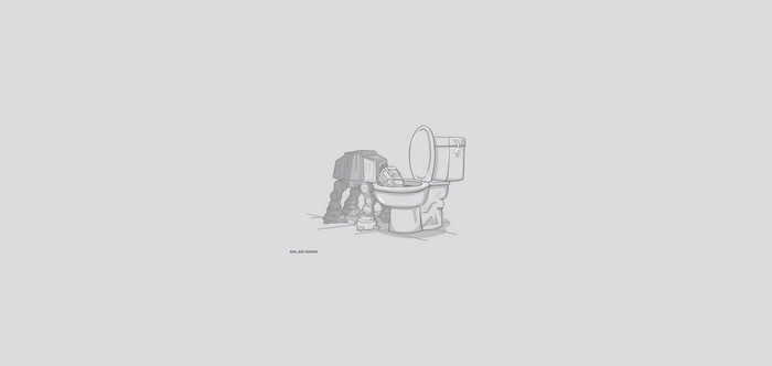 AT-AT Walker in a Toilet