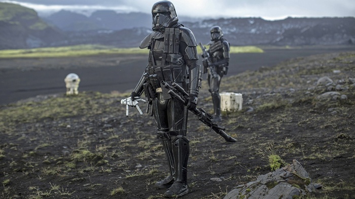 Death Troopers in a desolate landscape
