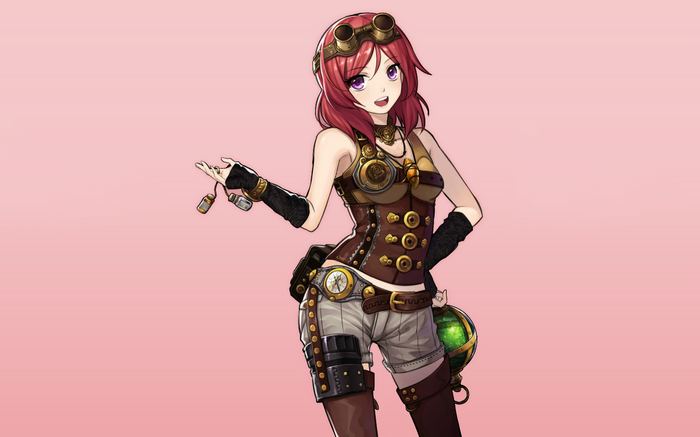 Nishikino Maki in Steampunk Outfit