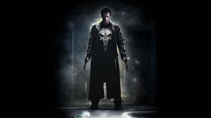 The Punisher with Skull Logo and Guns