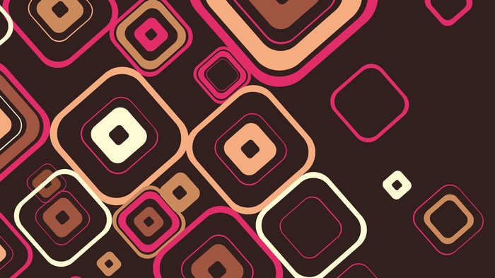 Abstract geometric pattern with rounded squares