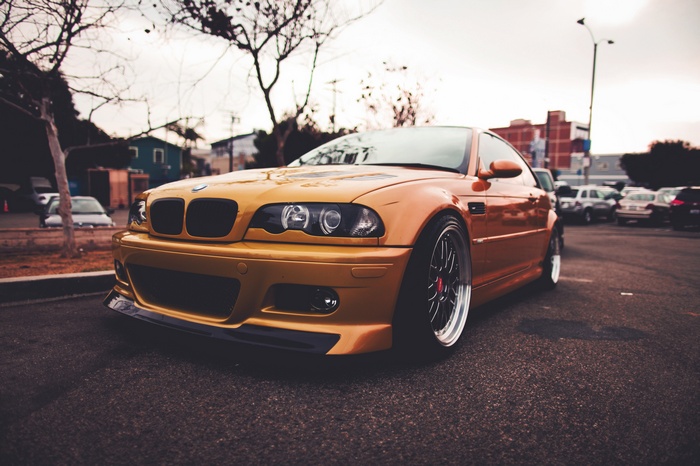 BMW M3 E46 sports car parked on asphalt