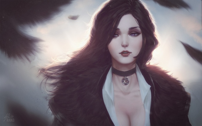 Yennefer of Vengerberg fan art from The Witcher 3