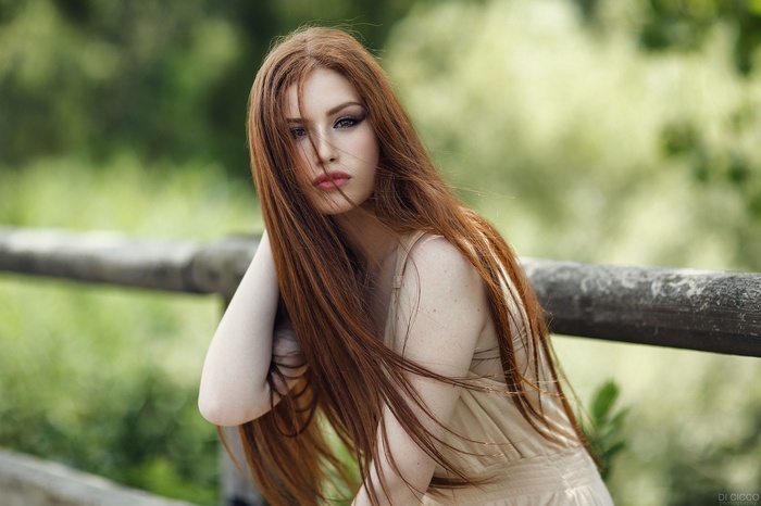 Valentina Galassi posing outdoors