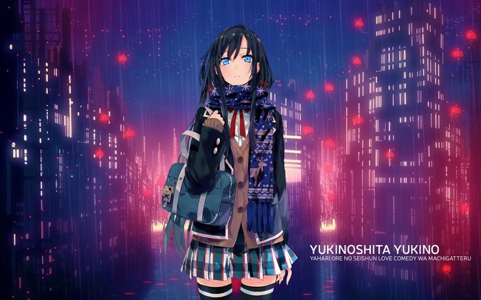Yukinoshita Yukino in a Rainy City