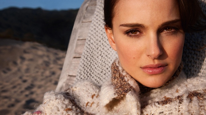 Natalie Portman in a close-up portrait
