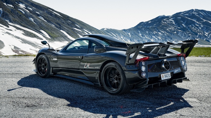 Pagani Zonda, Pagani, car, sports car, black cars, vehicle